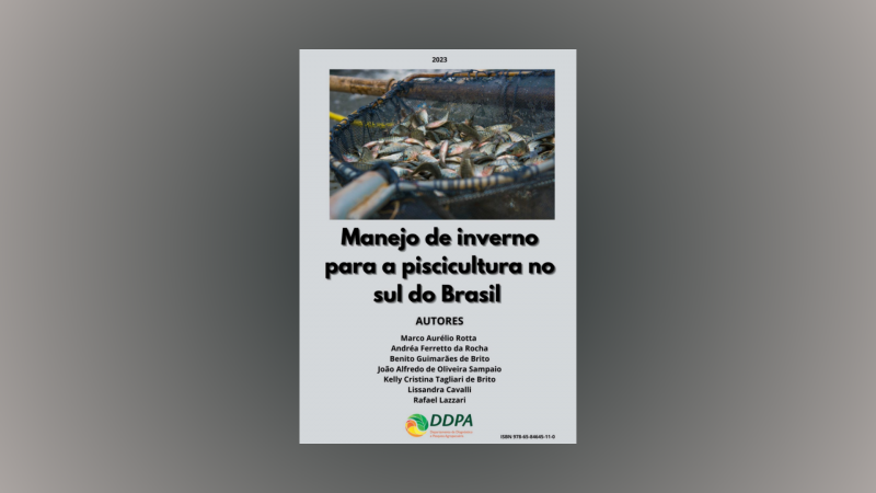 Manejo de inverno para a piscicultura no sul do Brasil. Foto: Divulgação Seapi


