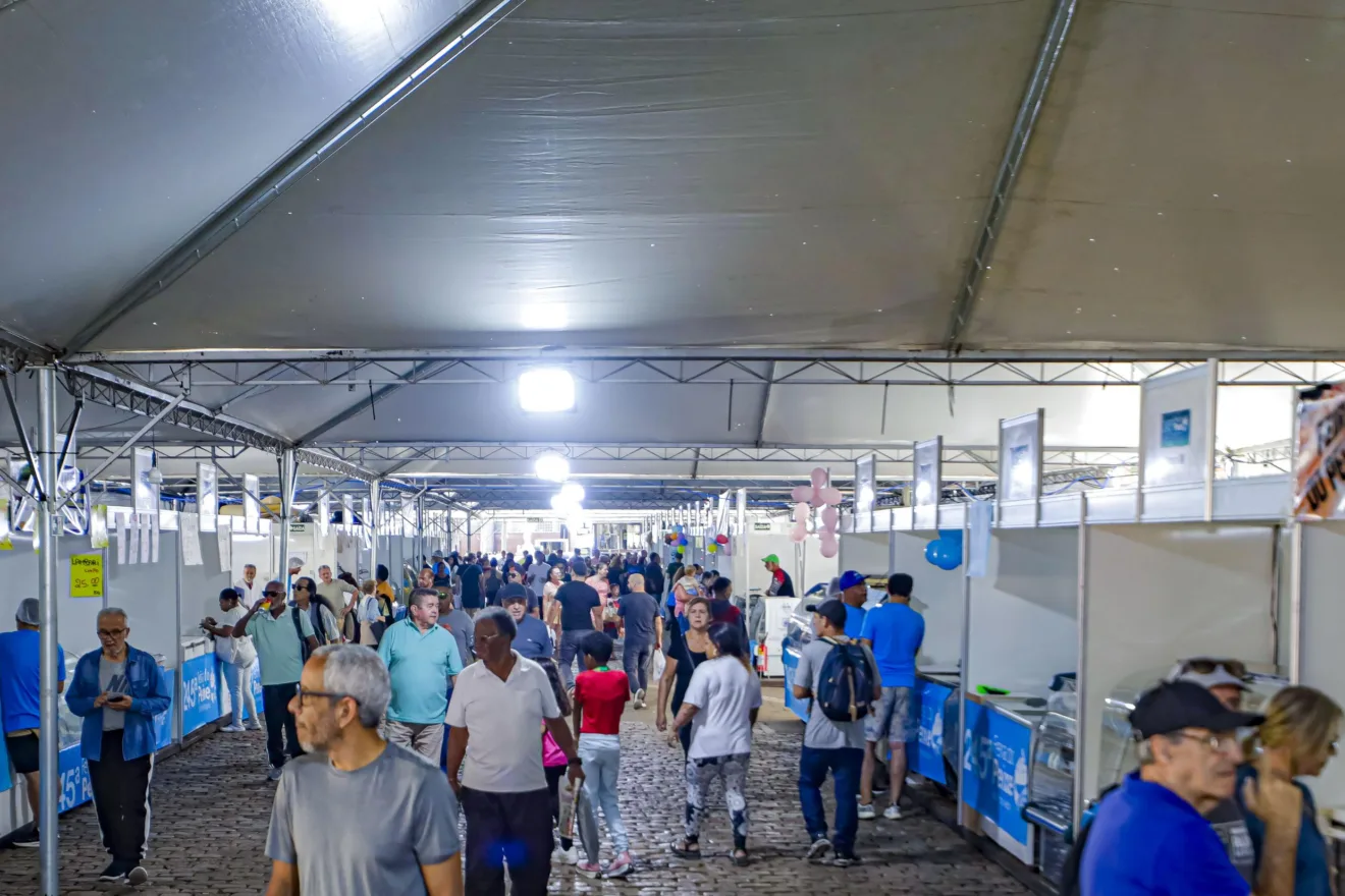 Feira do peixe em Porto Alegre.